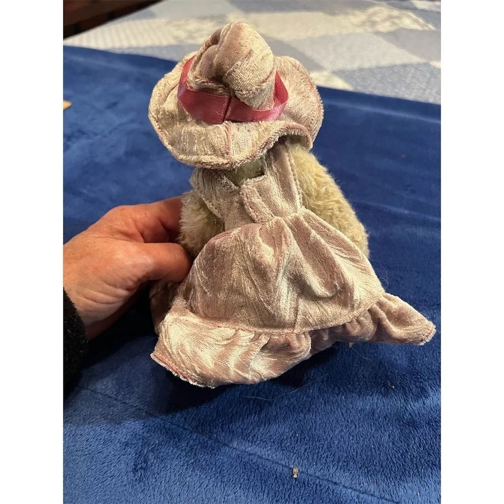 Vintage‎ 1993 TY Attic Treasures Darlene Purple Teddy Bear